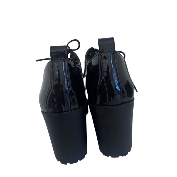 Soda Black Patent Lace-Up Heels - Picture 4 of 7